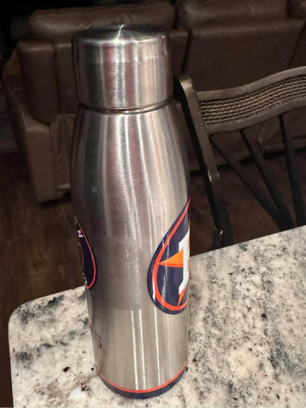 Tervis Houston Astros Stainless Steel Insulated Bottle - Silver/Orange/Navy